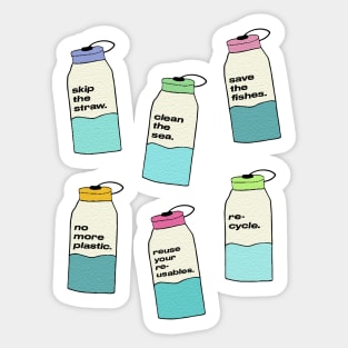 Water bottle pack Sticker